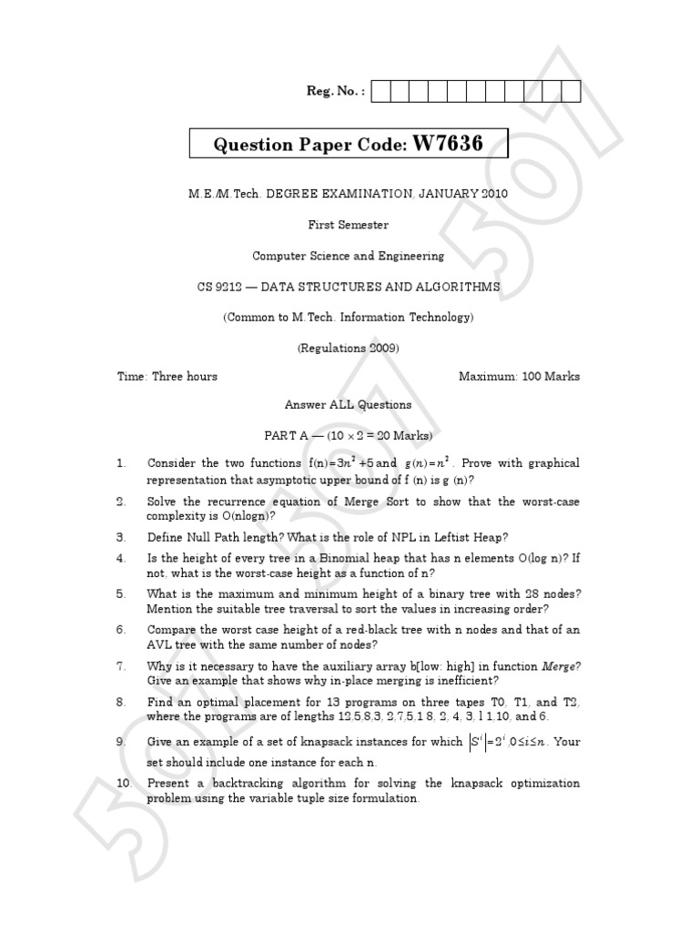 cs9212 data structures and algorithms notes